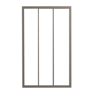 Bricomart MAMPARA DE DUCHA 3 PUERTAS FRONTAL CORREDERA SIENA 80CM CROMO