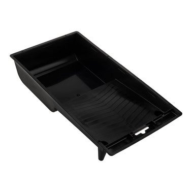 BANDEJA PLANA DE PLASTICO NEGRO 11CM