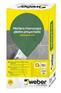 MORTERO MONOCAPA WEBERPRAL ARID 25 KG BLANCO