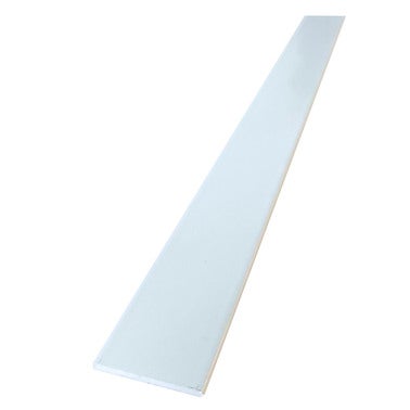 Perfil Pletina Liso Aluminio lacado blanco