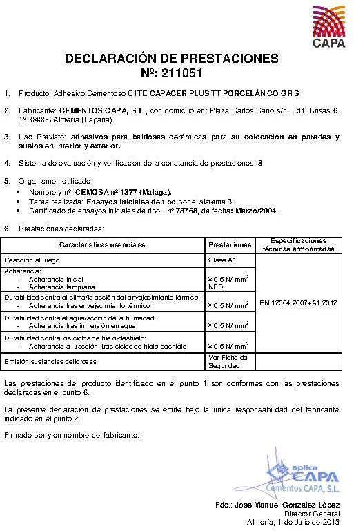 Otros Certificados