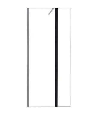 Bricomart MAMPARA PANEL DE DUCHA PUERTA ABATIBLE CARIBE PRO 40CM NEGRO