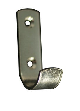 PERCHA COLGADOR METAL 65 MM NIQUELADO. 4 UDS