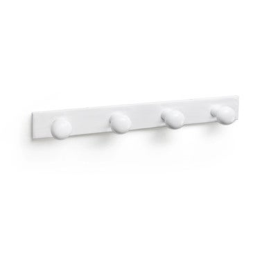 Perchero colgador pared blanco madera