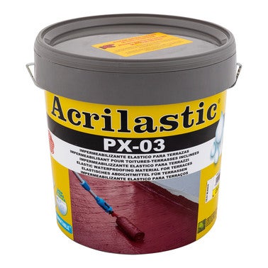 IMPERMEABILIZANTE ACRILASTIC 15L ROJO TEJA