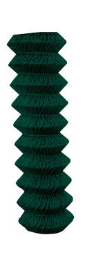 Malla metálica plastificada verde de simple torsión