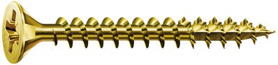 1000 TORNILLO TIRAFONDO MADERA BICROMATADO YELLOW 4 X 25  MM. SPAX