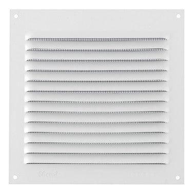 Rejilla ventilación para atornillar aluminio blanco 15x15 cm