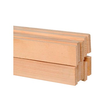 Listones de abeto : Listón de madera de abeto canto vivo 3,5x3,5cm