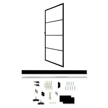 Puertas Correderas De Cristal Puerta Corredera Artisto II Negro