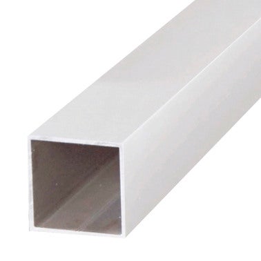 Perfil Liso Aluminio Lacado Blanco 1 metro