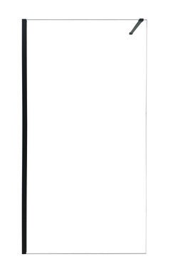 Bricomart MAMPARA DE DUCHA FRONTAL FIJA CARIBE PRO 120CM NEGRO