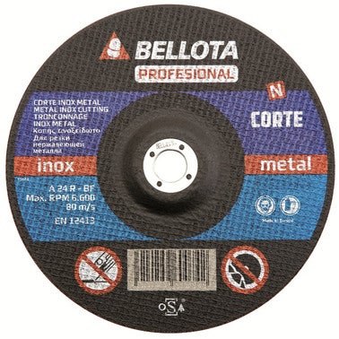 DISCO CORTE METAL 230 MM BELLOTA