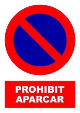 CARTEL PROHIBIT APARCAR