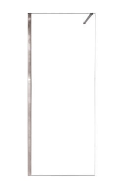 Bricomart MAMPARA DE DUCHA FRONTAL FIJA CARIBE PRO 100CM CROMO