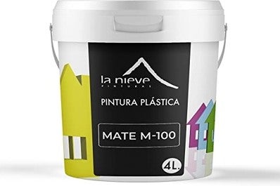 PINTURA PLASTICA BLANCA MATE 4L M100