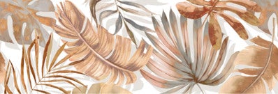 Bricomart AZULEJO PASTA BLANCA 30X90CM FLORAL CALIDO A