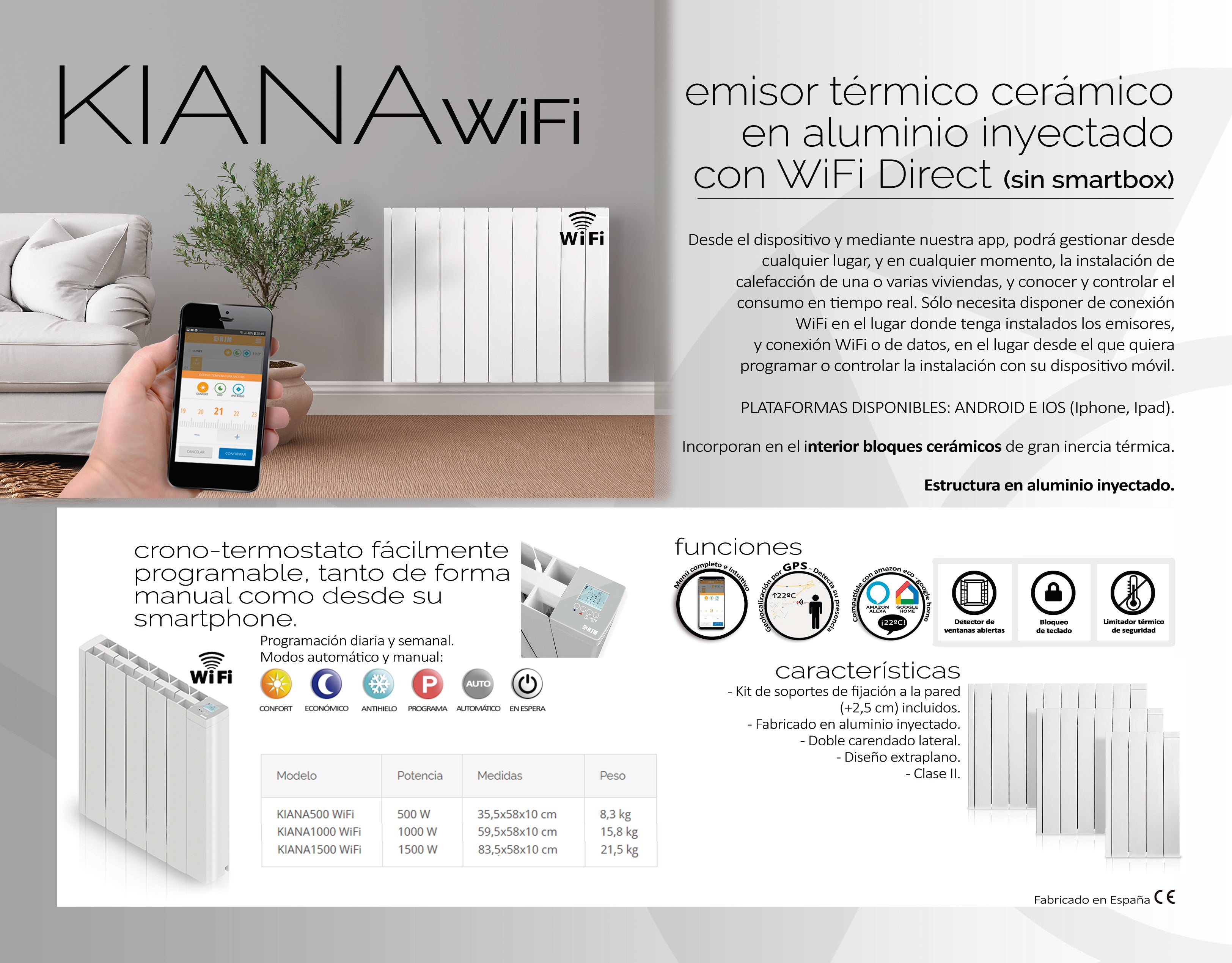 Emisor termico ceramico wifi hot sale