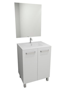 Bricomart MUEBLE DE BAÑO ECO BLANCO 60X45CM 2 PUERTAS