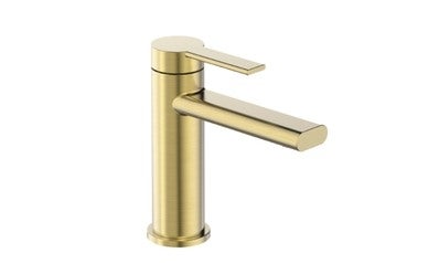 Bricomart GRIFO LAVABO MONOMANDO RONDO PVD ORO CEPILLADO Ofertas