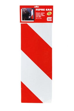 Protector De Espuma Adhesivo Para Garaje Columnas 38x18 Cm Rojo-blanco