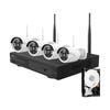 KIT GRABADOR CCTV WIFI 10 CANALES + 4 CAMARAS EXTERIOR + 1TB