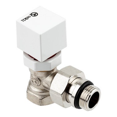 Bricomart VÁLVULA TERMOSTÁTICA DOBLE REGLAJE ESCUADRA HEMBRA Ø 1/2