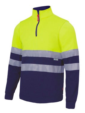 SUDADERA CON CREMALLERA ALTA VISIBILIDAD AZUL AMARILLA TALLA L VELILLA 305701