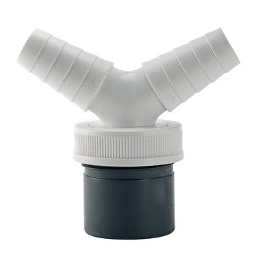 Enlace doble para gomas de salida de lavadora / lavavajillas a pvc de 40  mm. - DUKTO - Tienda online de accesorios de fontanería.