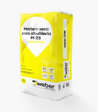 MORTERO SECO GRIS M7,5 CMK WEBER 25KG