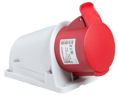 Bricomart BASE MURAL DE CONEXIÓN RAPIDA 3P+N+T 16A IP44