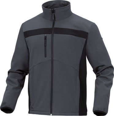 CHAQUETA SOFT SHELL GRIS NEGRO TALLA M DELTA PLUS  LULEA2