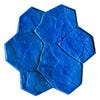 Molde piedra irregular azul rígido para hormigón impreso