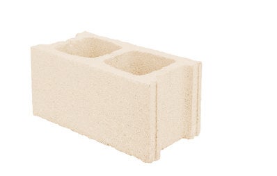 BLOQUE HORMIGÓN LISO CREMA 39X19X19 CM (Bricomart)