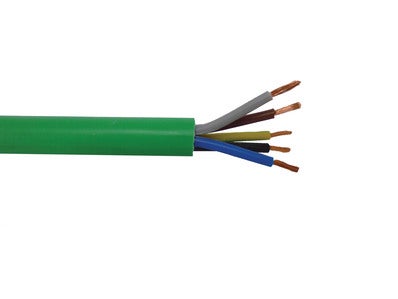 Bricomart CABLE LIBRE DE HALÓGENOS RZ1-K 5G 1.5MM2 VERDE METRO LINEAL