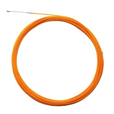 Guía pasa cables 12 metros y 4,5mm. Poliéster trenzado monofilamento. Color  naranja